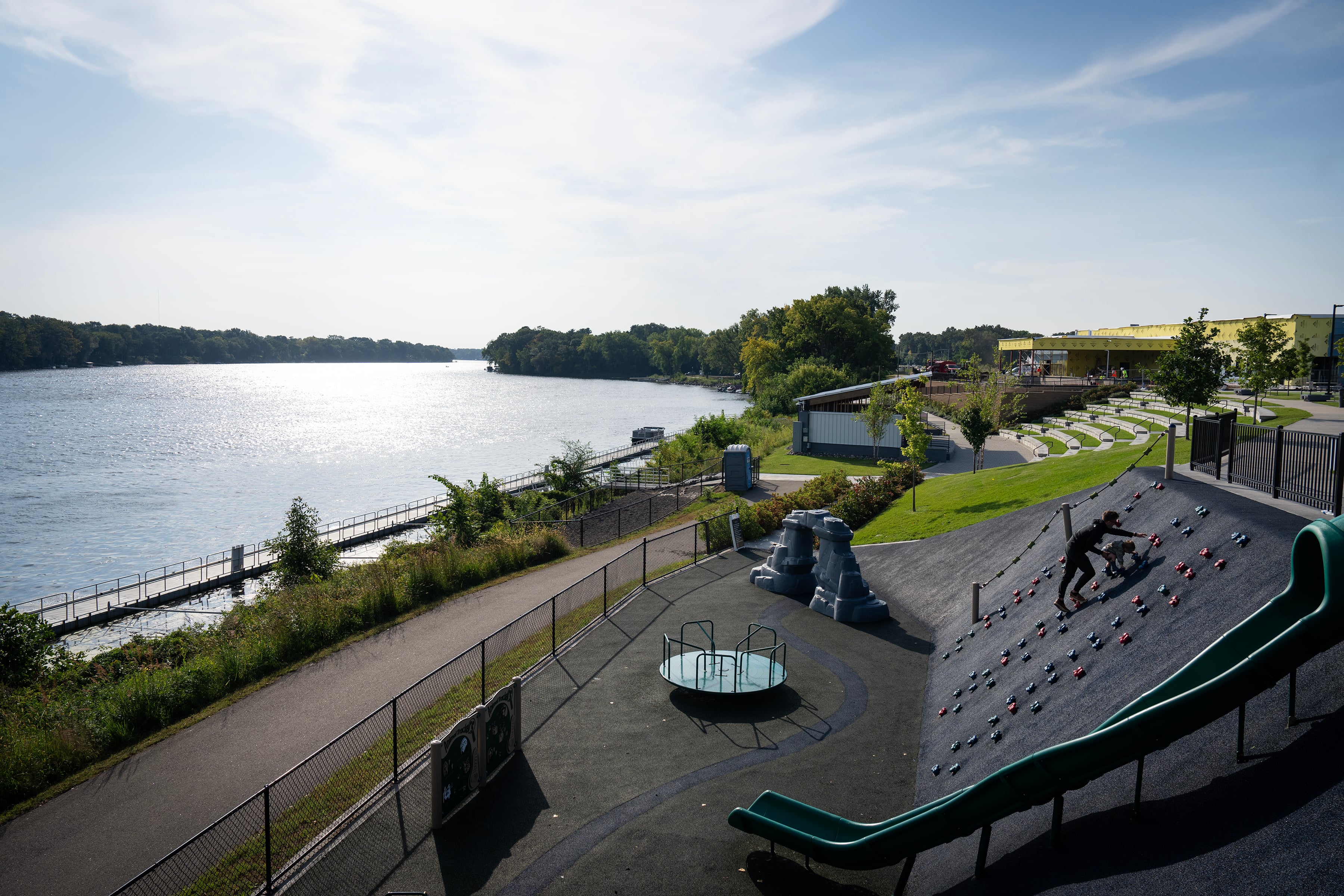 Champlin riverfront scenery