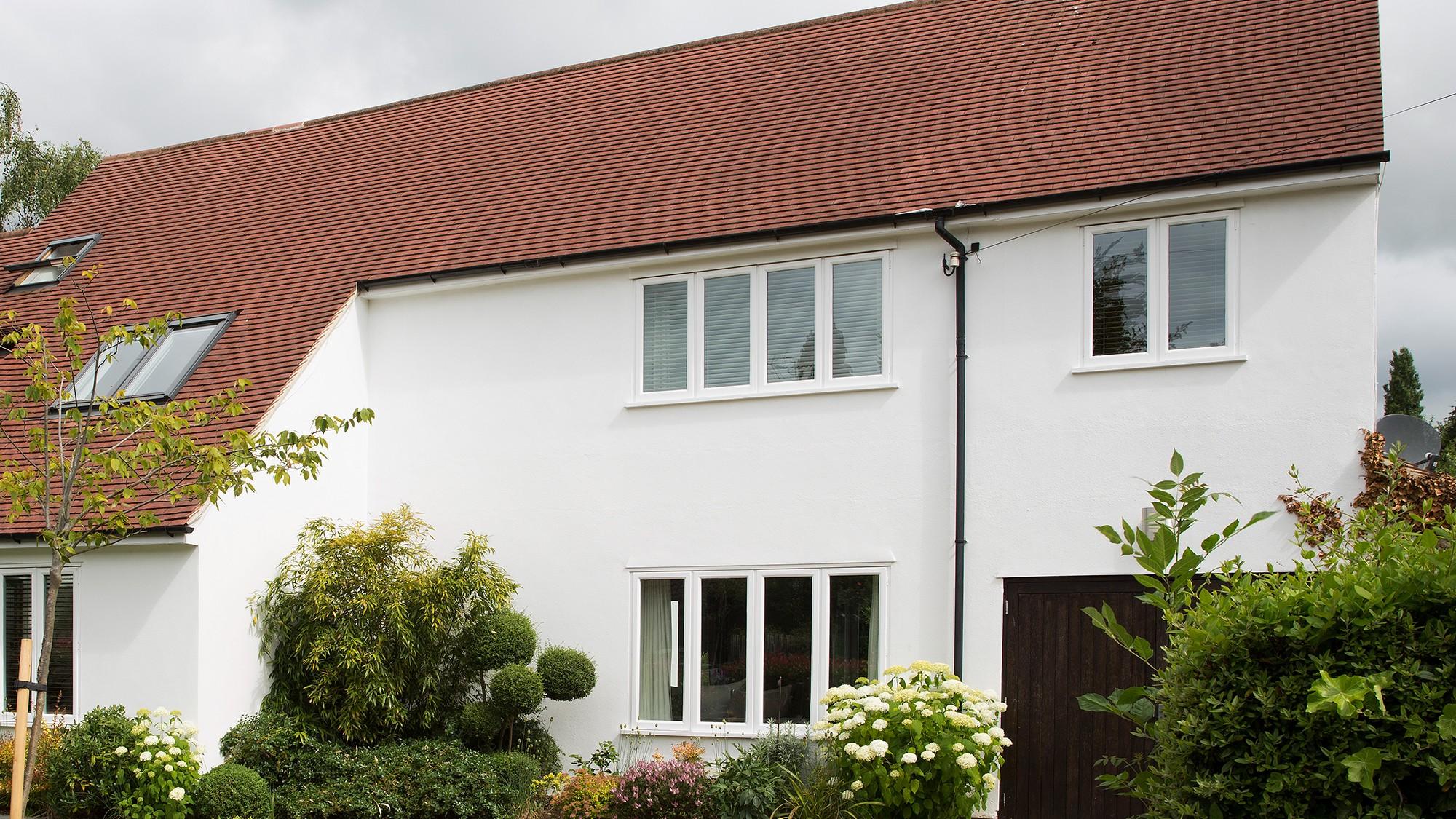 Clean rendered UK house exterior