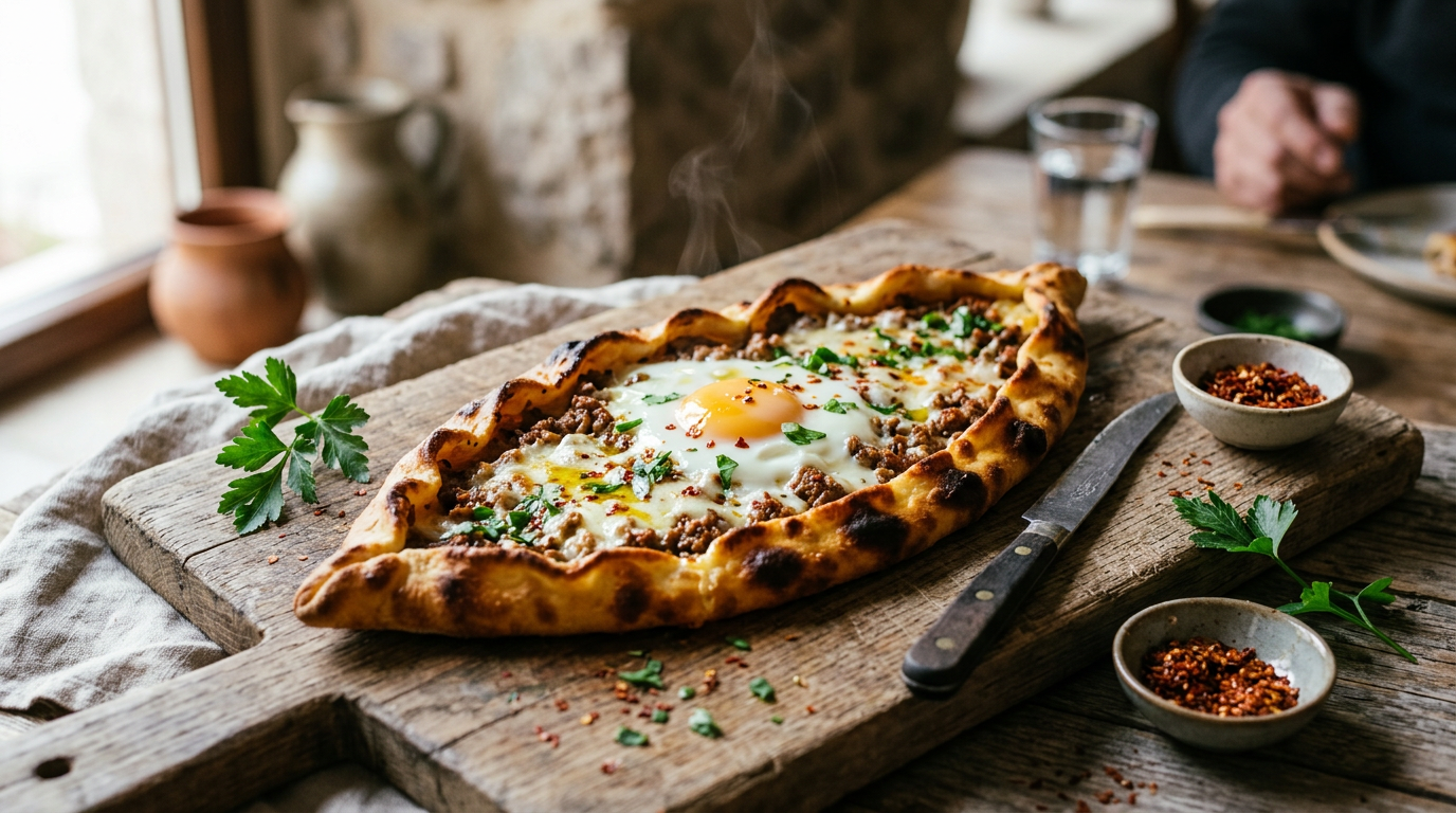 Turkish Pide (Boat Flatbread)