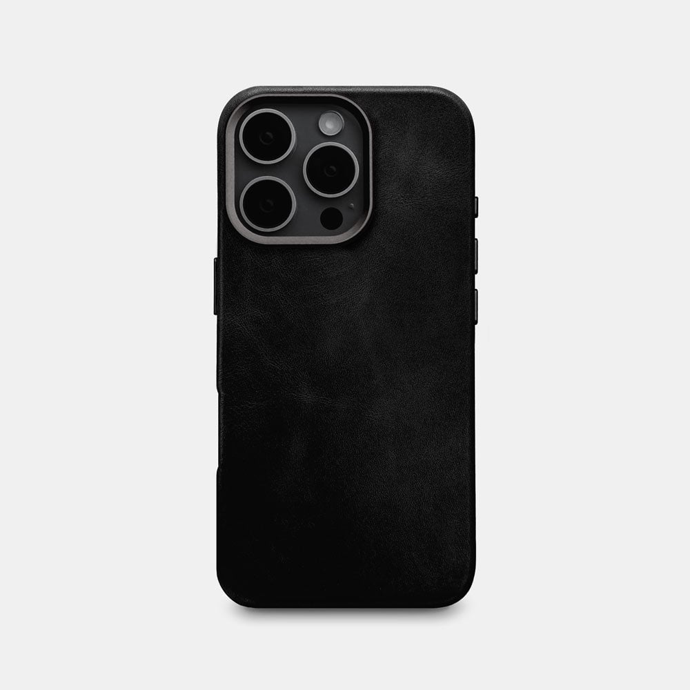 Funda de Cuero Negro Premium para Samsung Galaxy S24