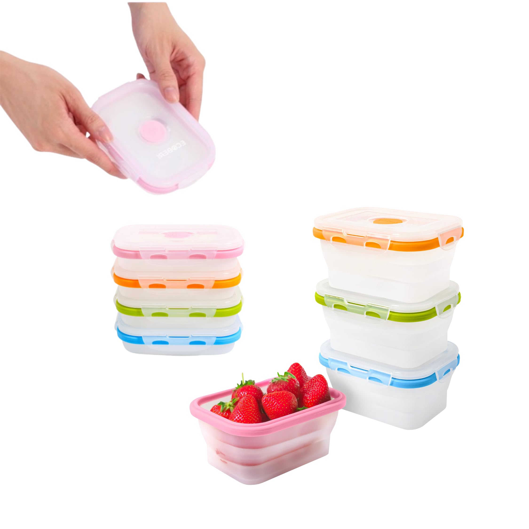 Collapsible Silicone Food Containers