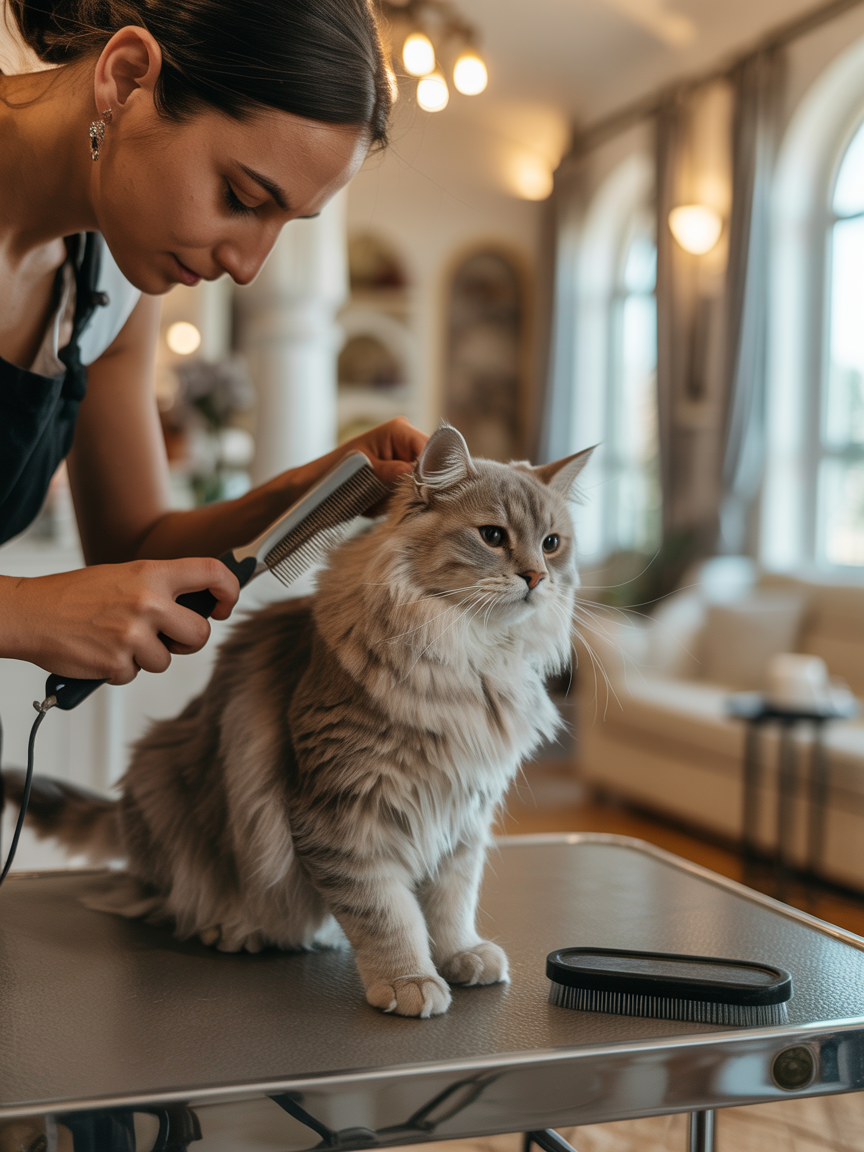 Cat grooming
