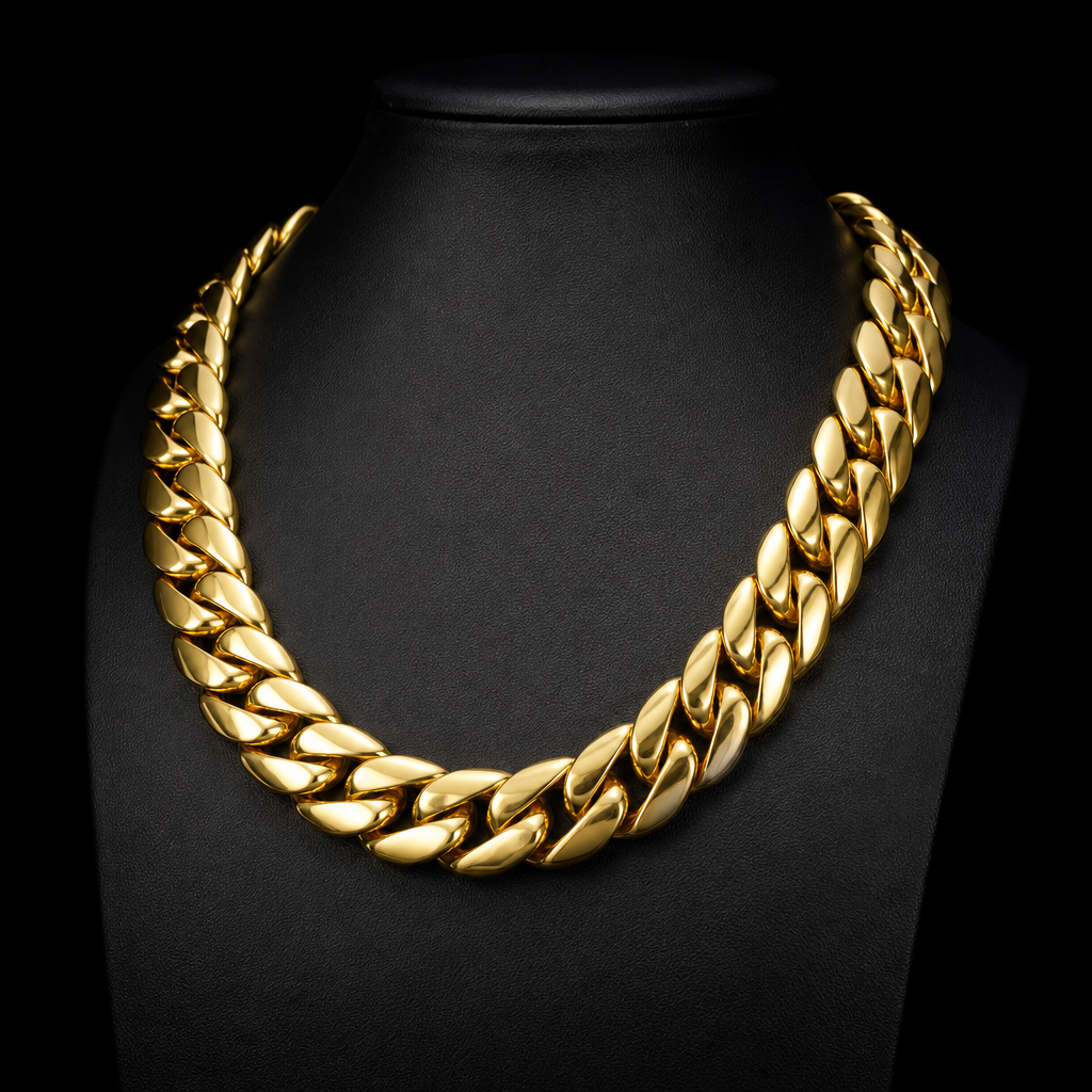 Gold Plated Cuban Link Chain