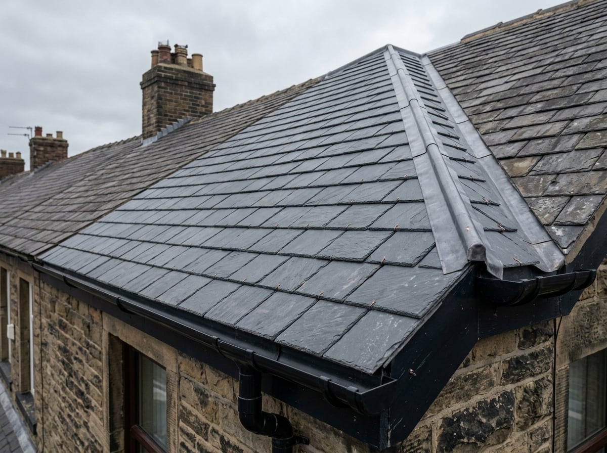 Completed roof repair on residential property