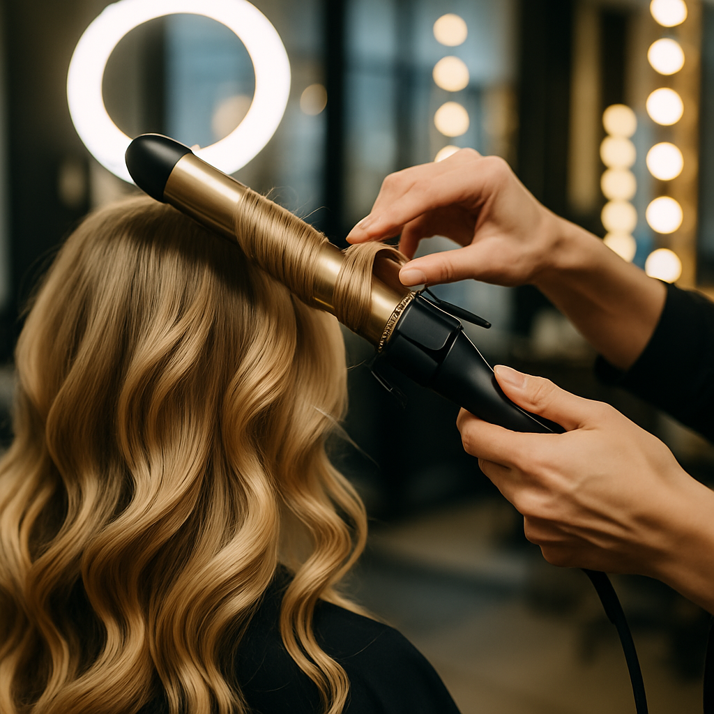 The art of styling ✨ Creating those perfect waves that last all day #hairstyling #curls #londonhair