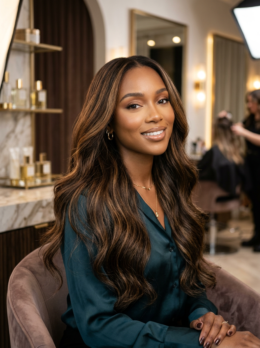Honey Caramel Dimension — K-Tip extensions