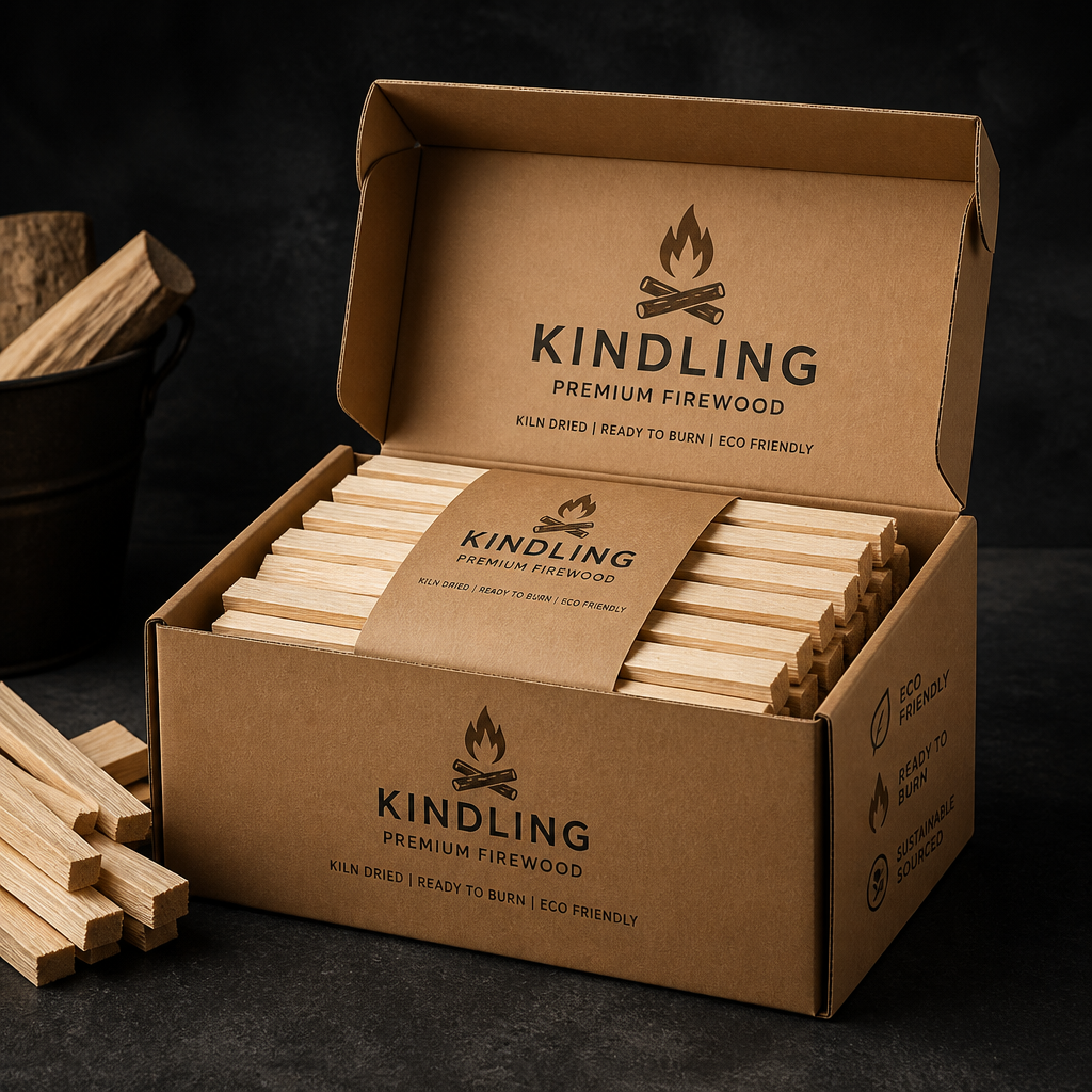 Lenha Fina Premium Kiln-Dried (Caixa de Cartão)