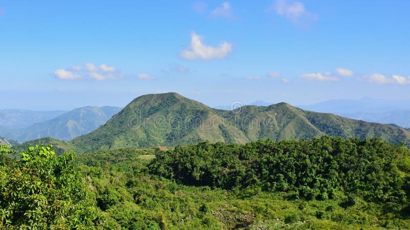 Beautiful Haiti landscape with mountains