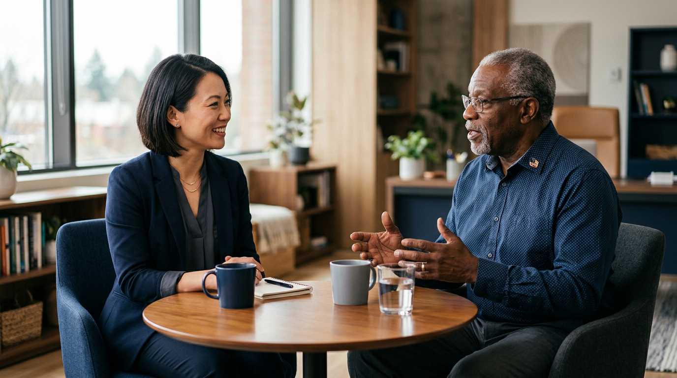 An accredited VA claims agent explaining Special Monthly Compensation to a veteran