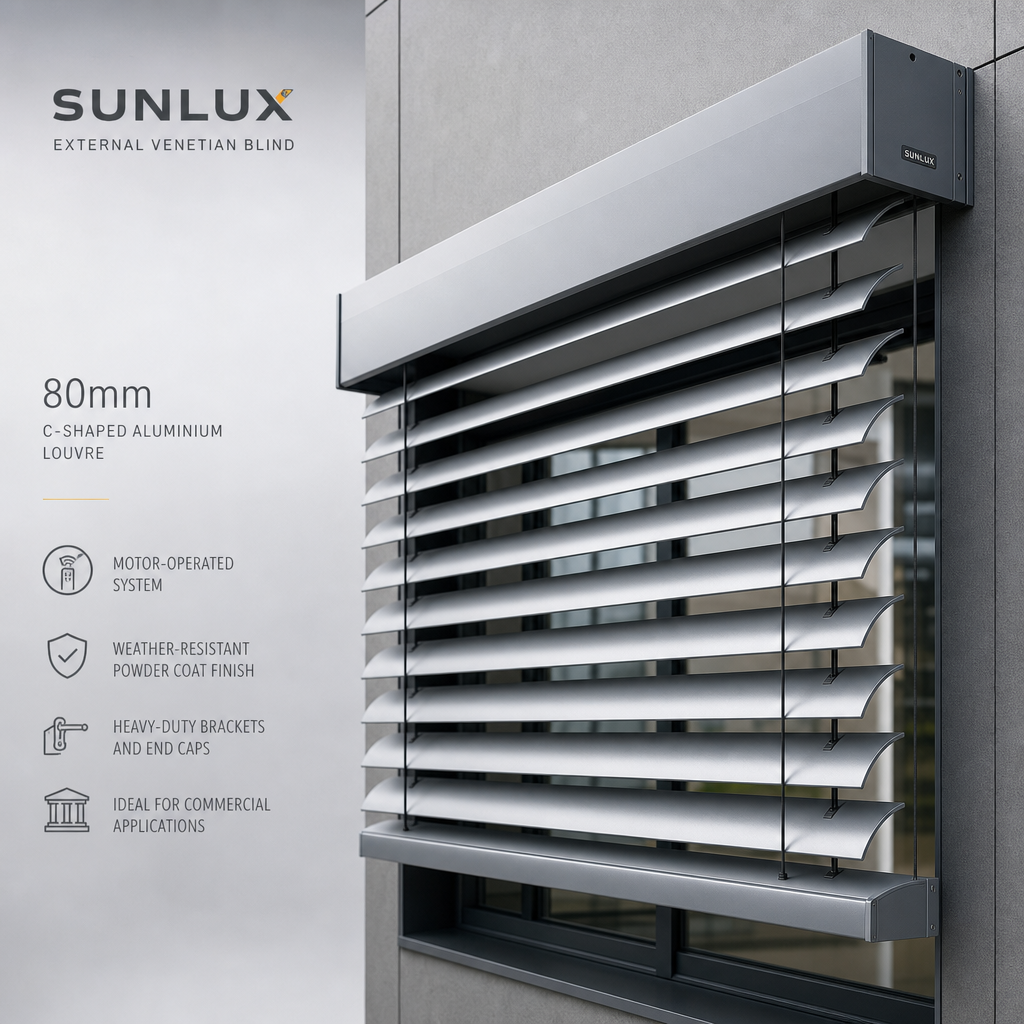 Venetian Blinds — Sunlux® External Venetian Blind 80 mm by Blind Solutions®