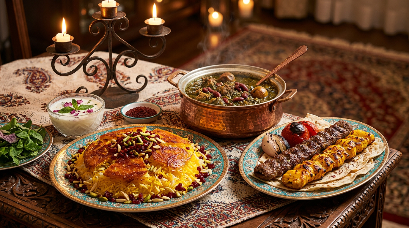 Persian cuisine — signature dishes and ingredients