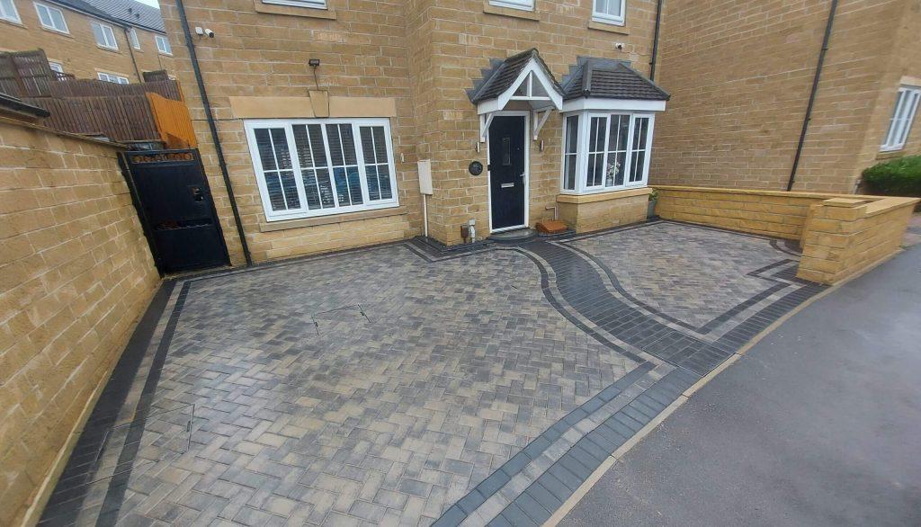 Block paving driveway UK home