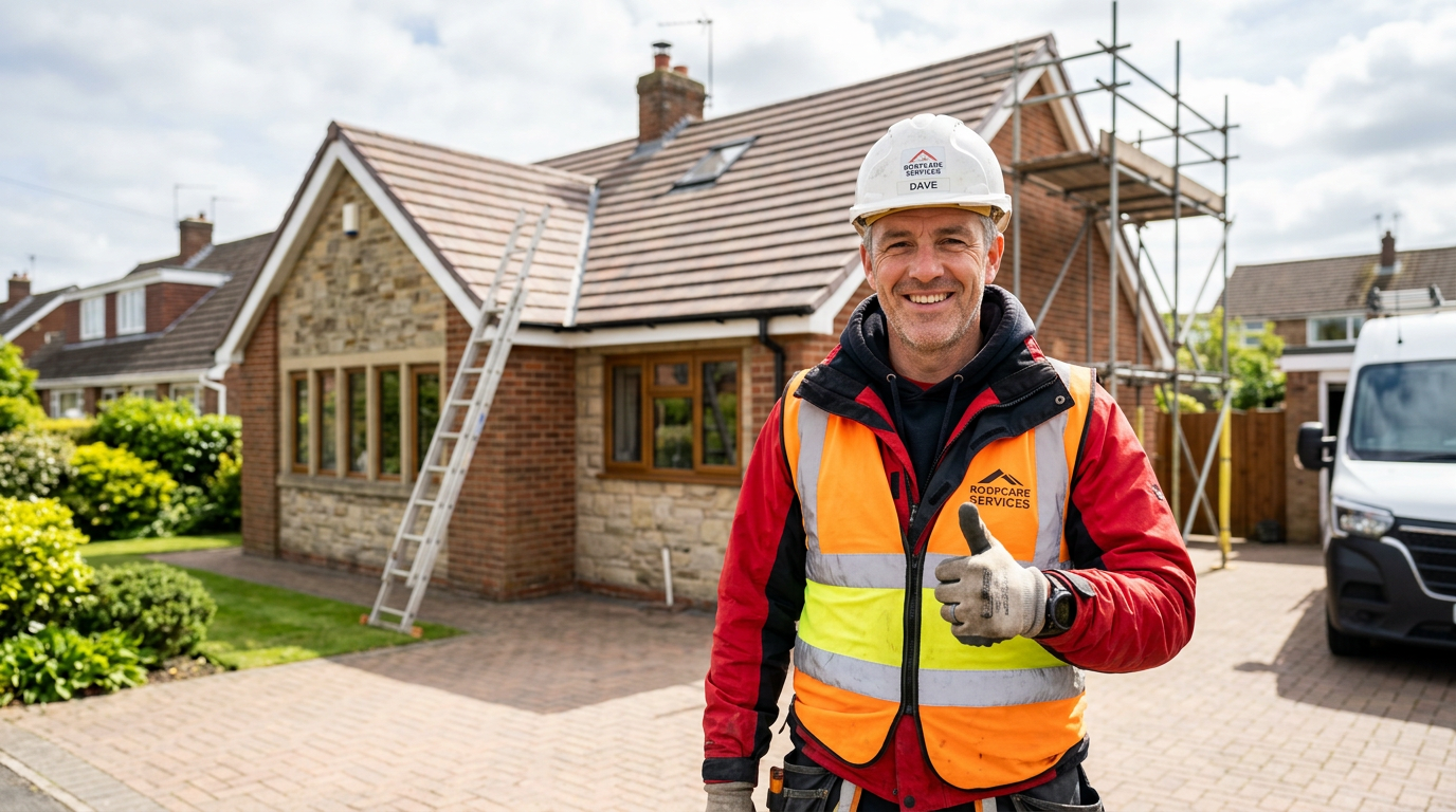 Friendly professional tradesman