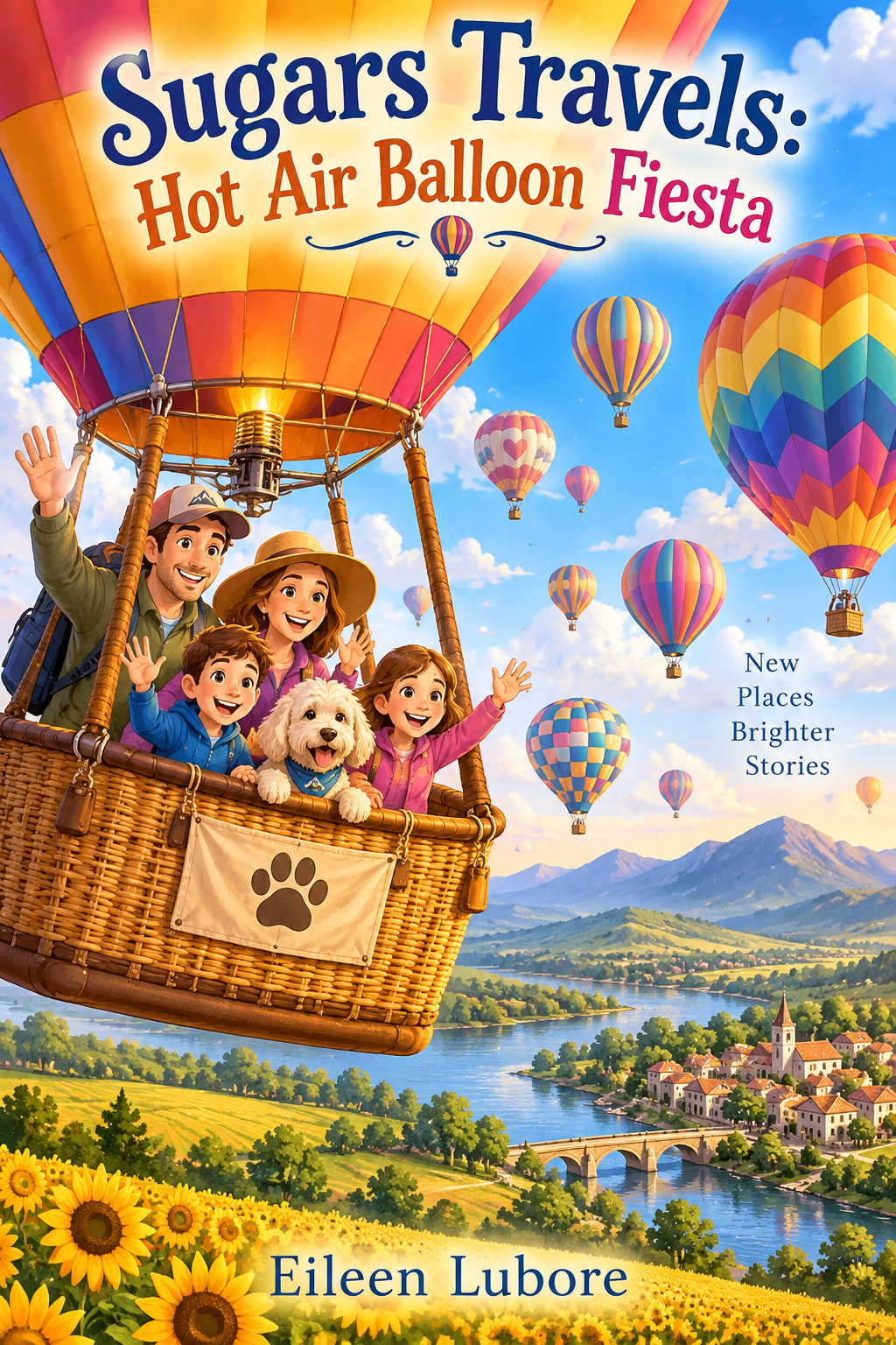 Cover of Sugars Travels: Hot Air Balloon Fiesta by Eileen Lubore