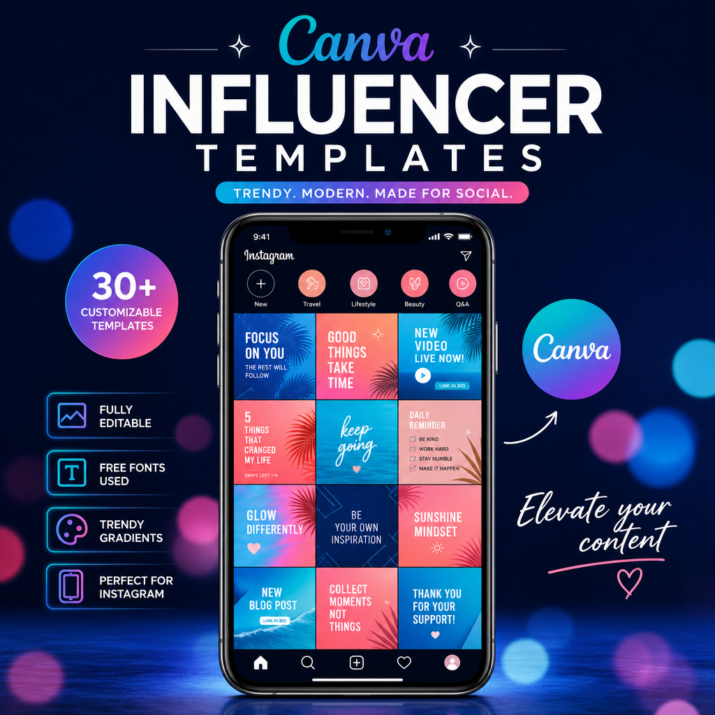 Canva Influencer Templates Collection