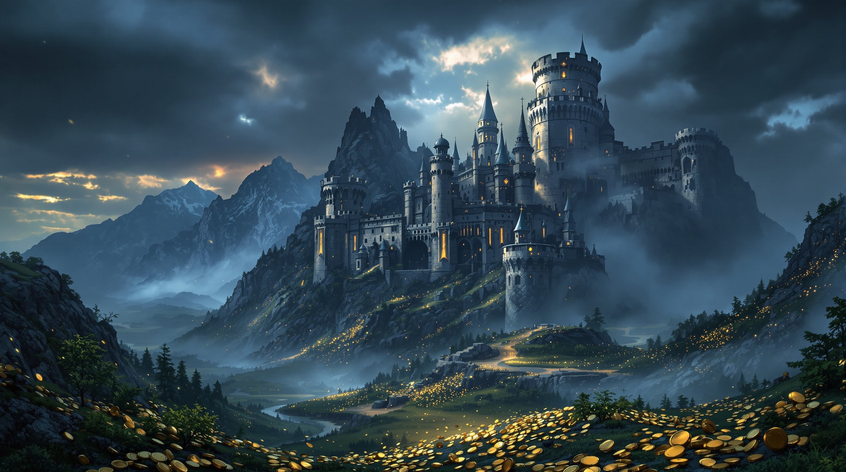 CoinEstate Game epic fantasy castle kingdom