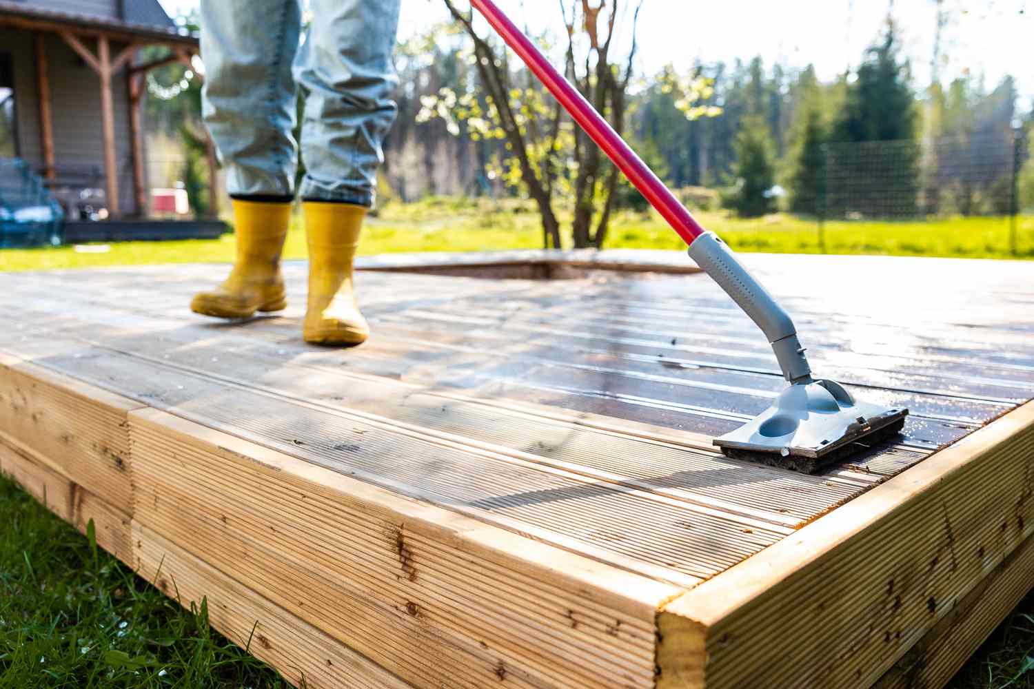 Decking Pressure Washing & Sealing