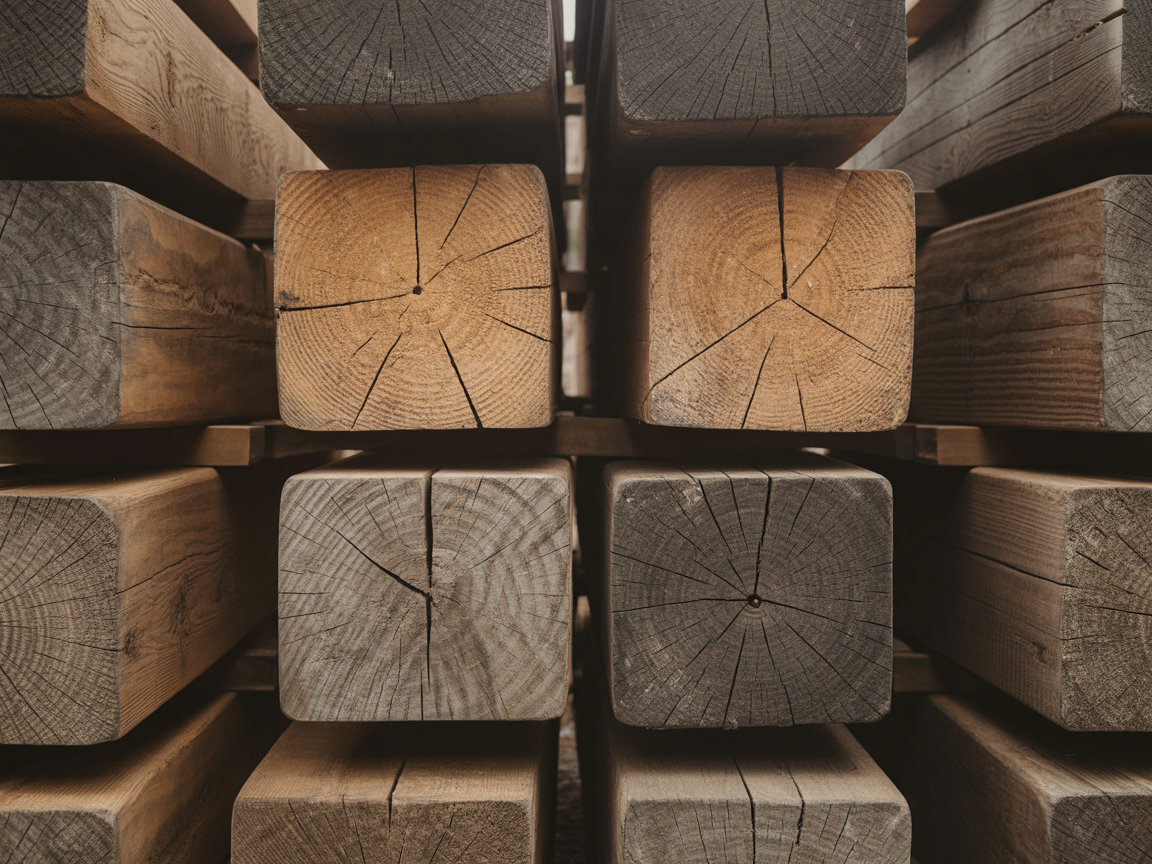 Aplicação de dormentes em decoração industrial