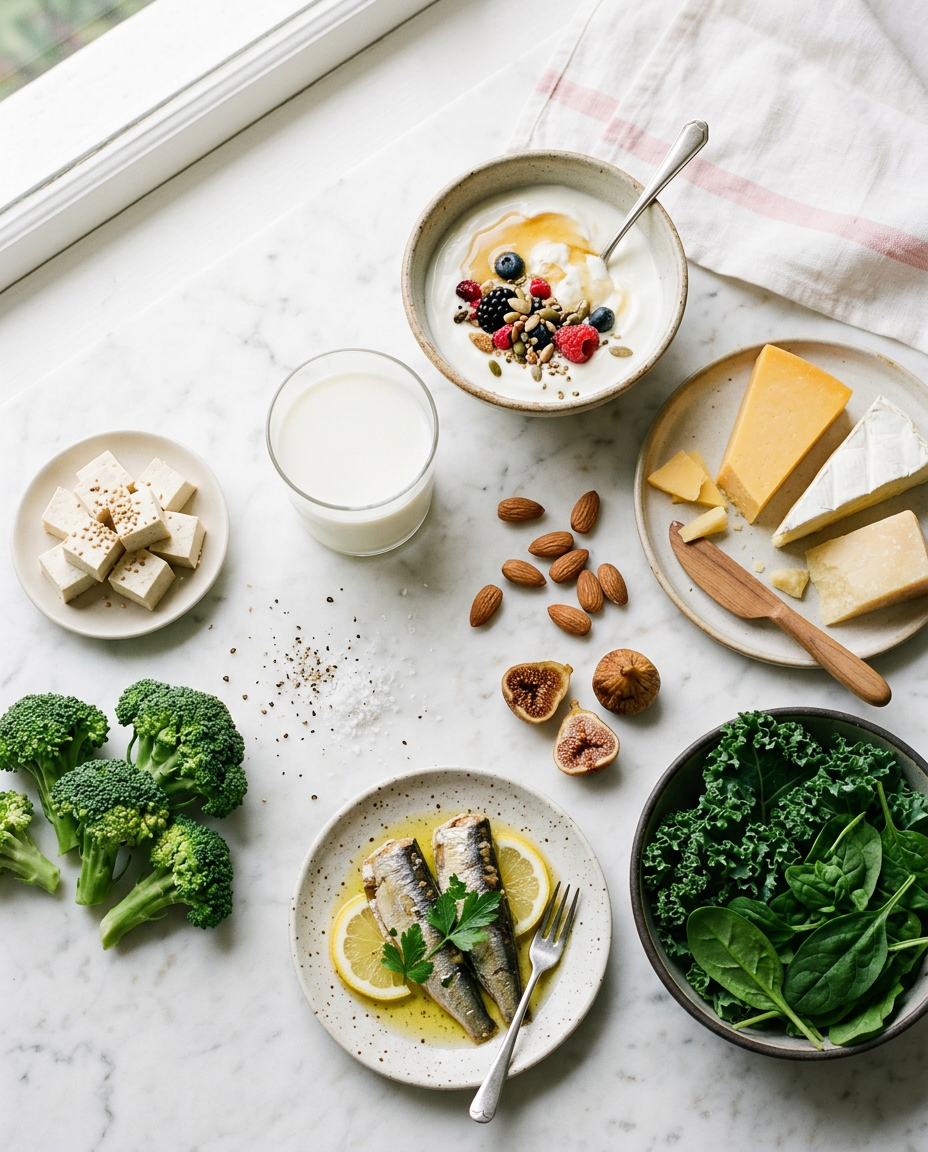 Calcium-Rich Foods for Strong Bones After 40 (and the Nutrients That Help)