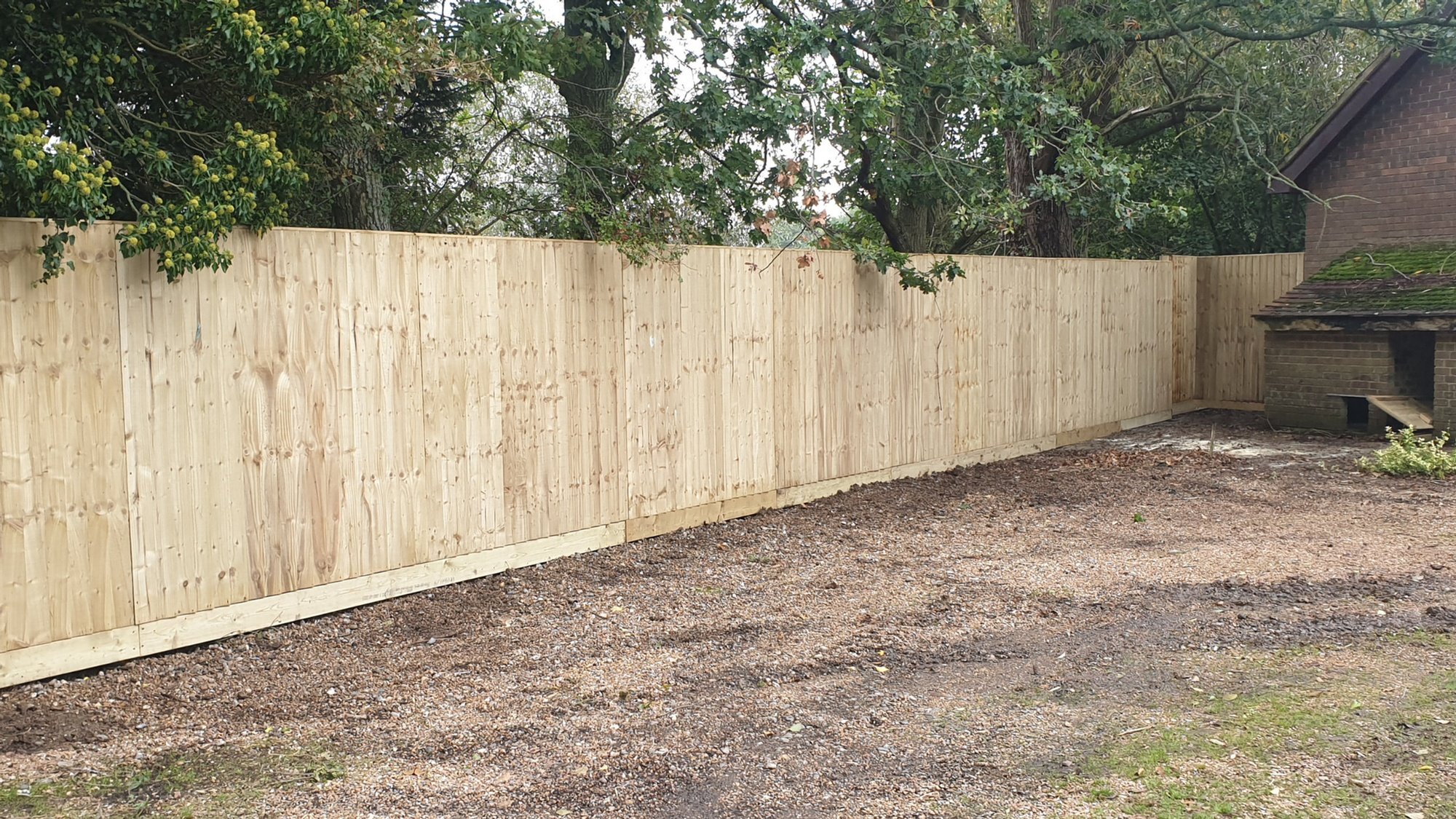 Beautiful landscaped garden with professional fencing in Coventry