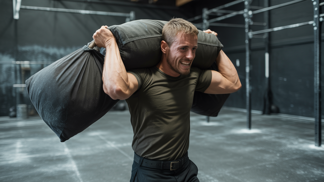 Sandbag carry training