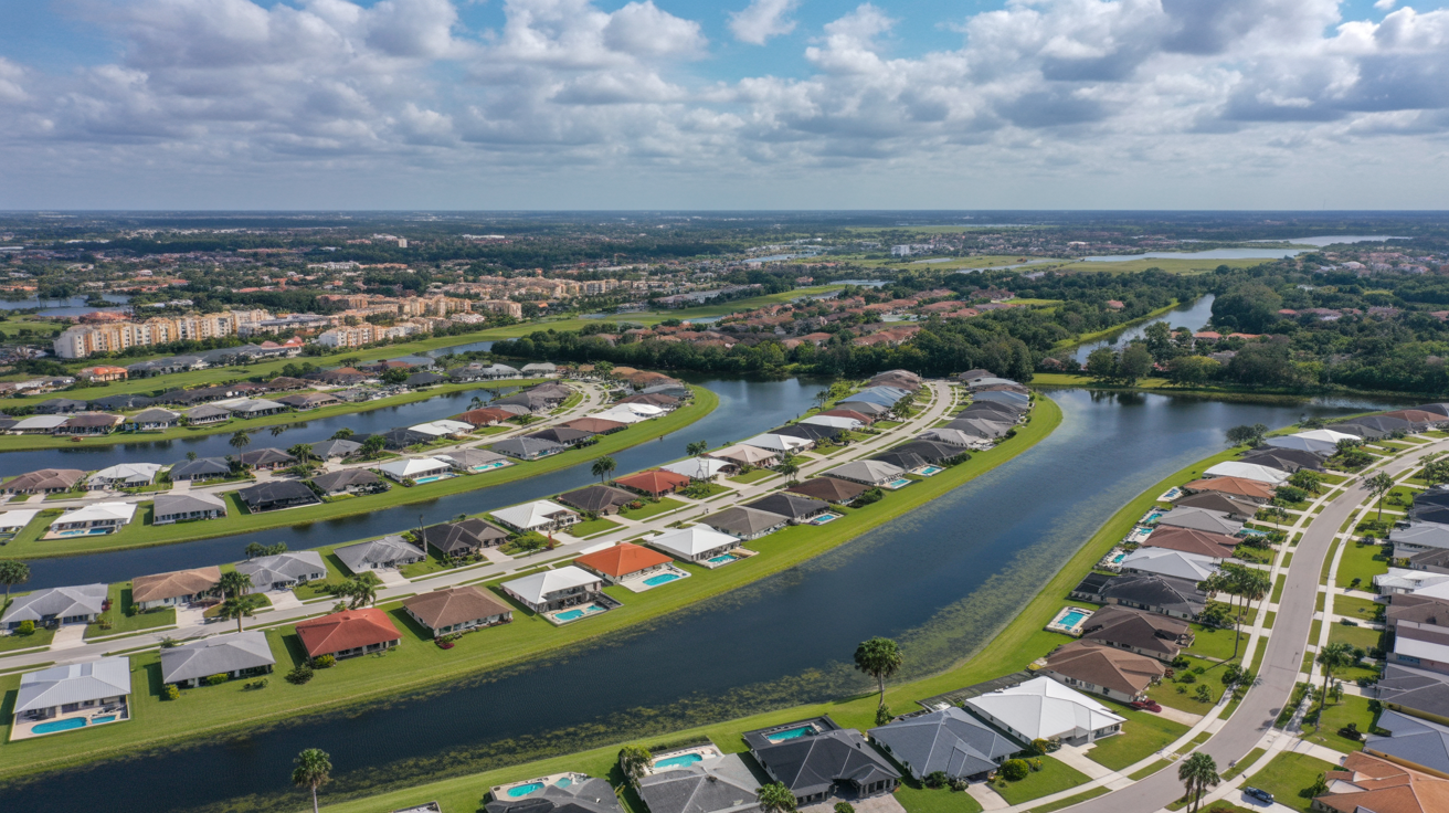 Central Florida aerial view - Blue Fire Artistry service area