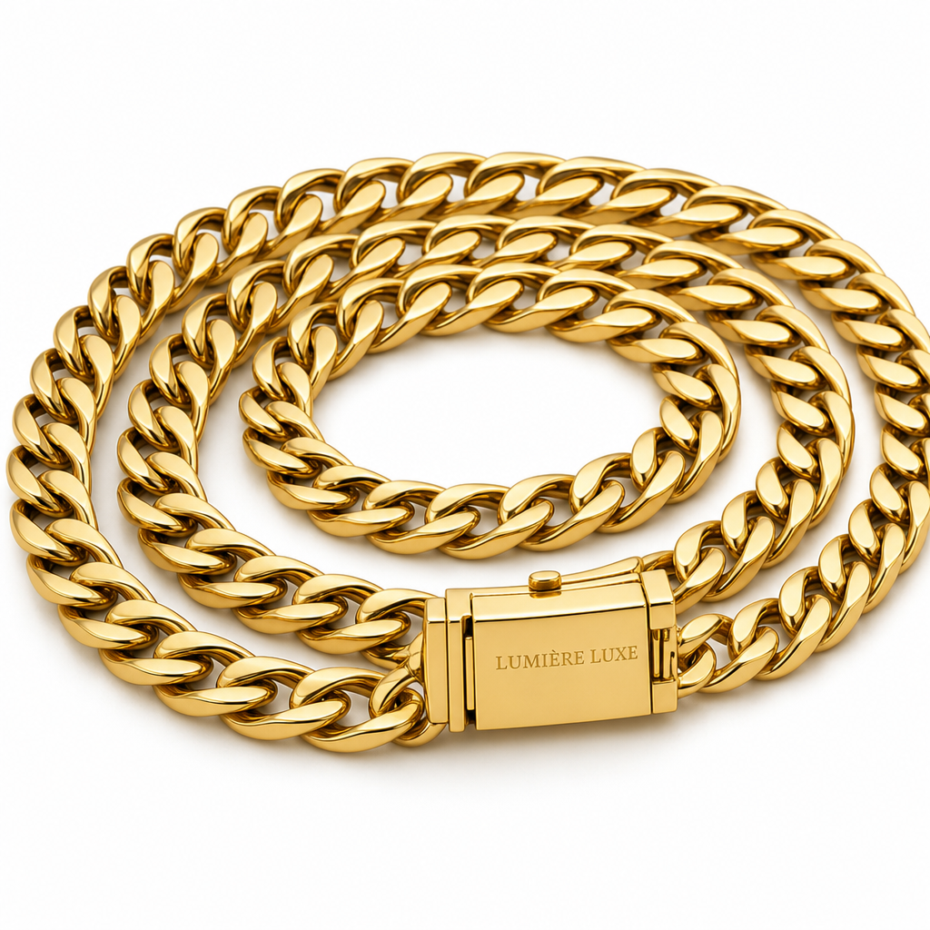 Gold Plated Cuban Link Chain view 2