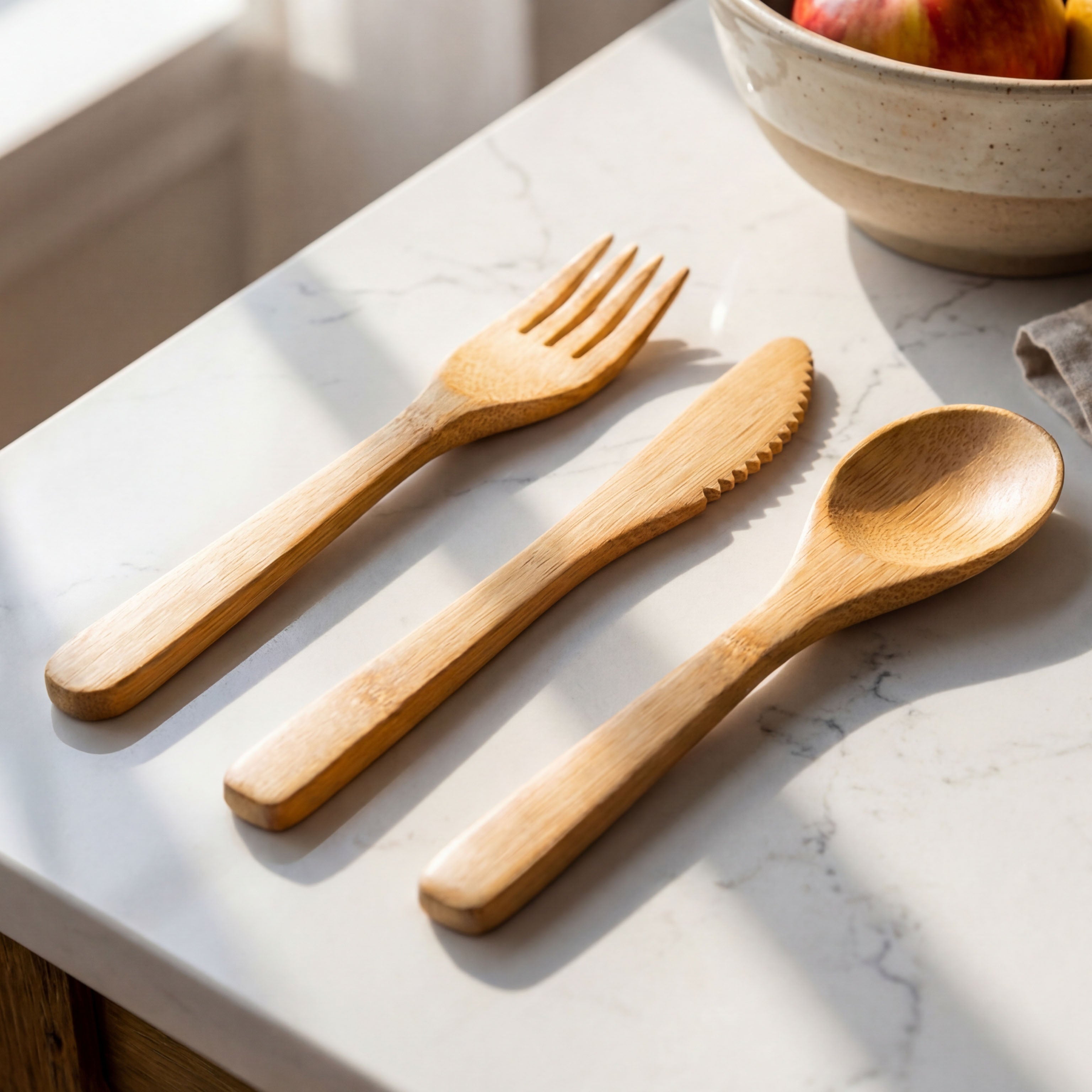 Bamboo Cutlery Travel Set