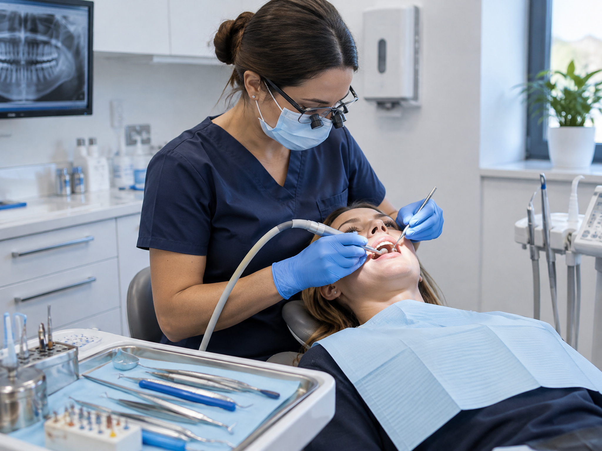 Root canal therapy procedure at West Palm Beach emergency dental clinic