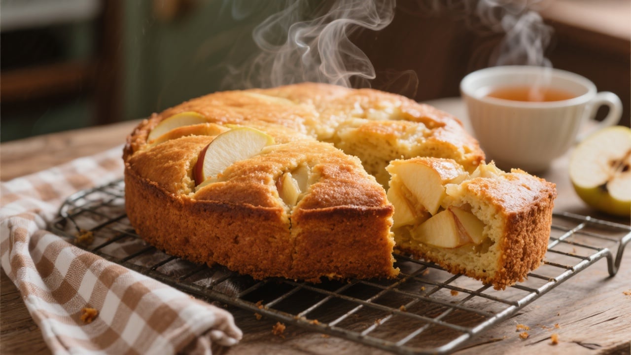 Cake Moelleux aux Pommes Fondantes 4 Cake moelleux aux pommes fondantes recette traditionnelle de grand-mère