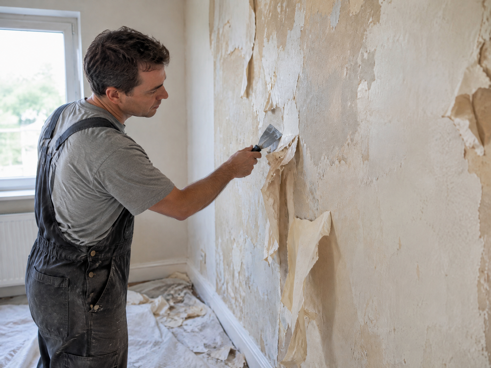 Wallpaper & Popcorn Ceiling Removal