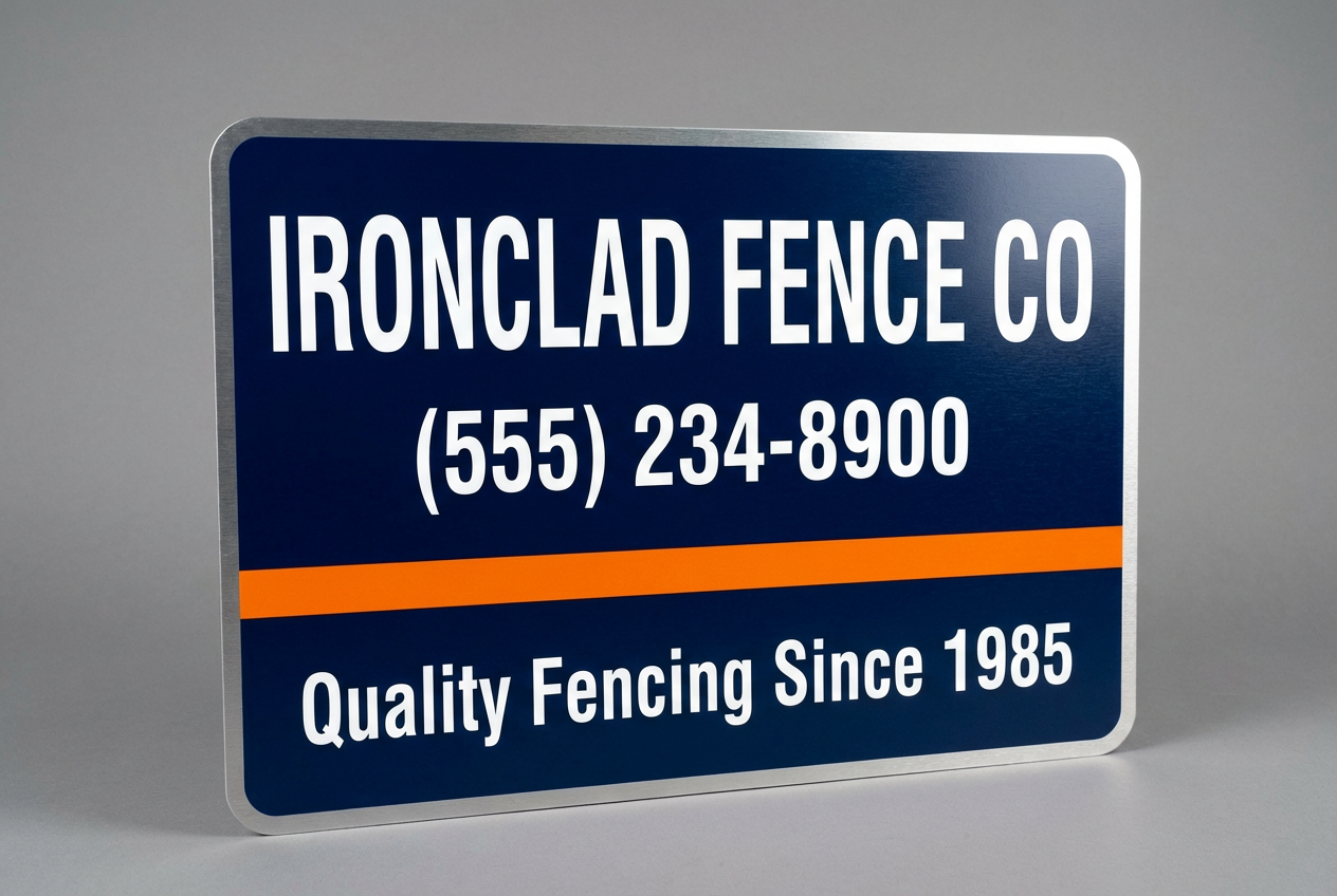 Ironclad Fence Co - Navy & Orange