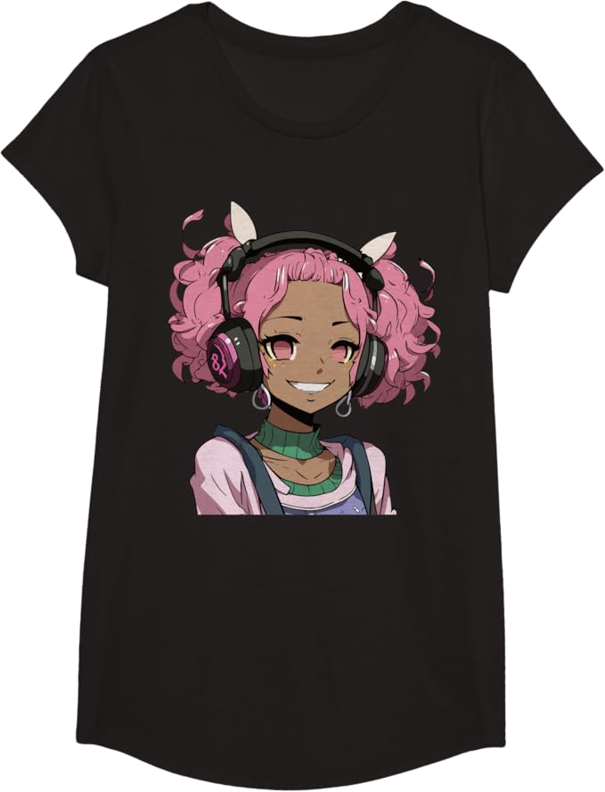 Anime Black Girl Tee
