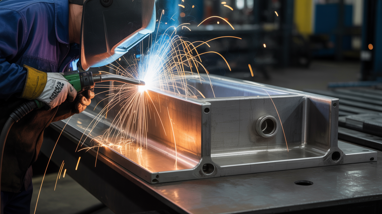 Industrial manufacturing — heavy gauge steel welding
