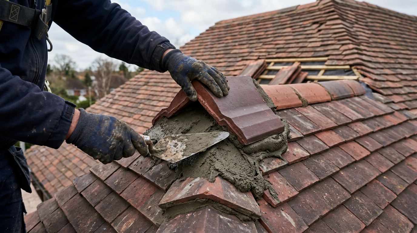 Reroofing work example 3