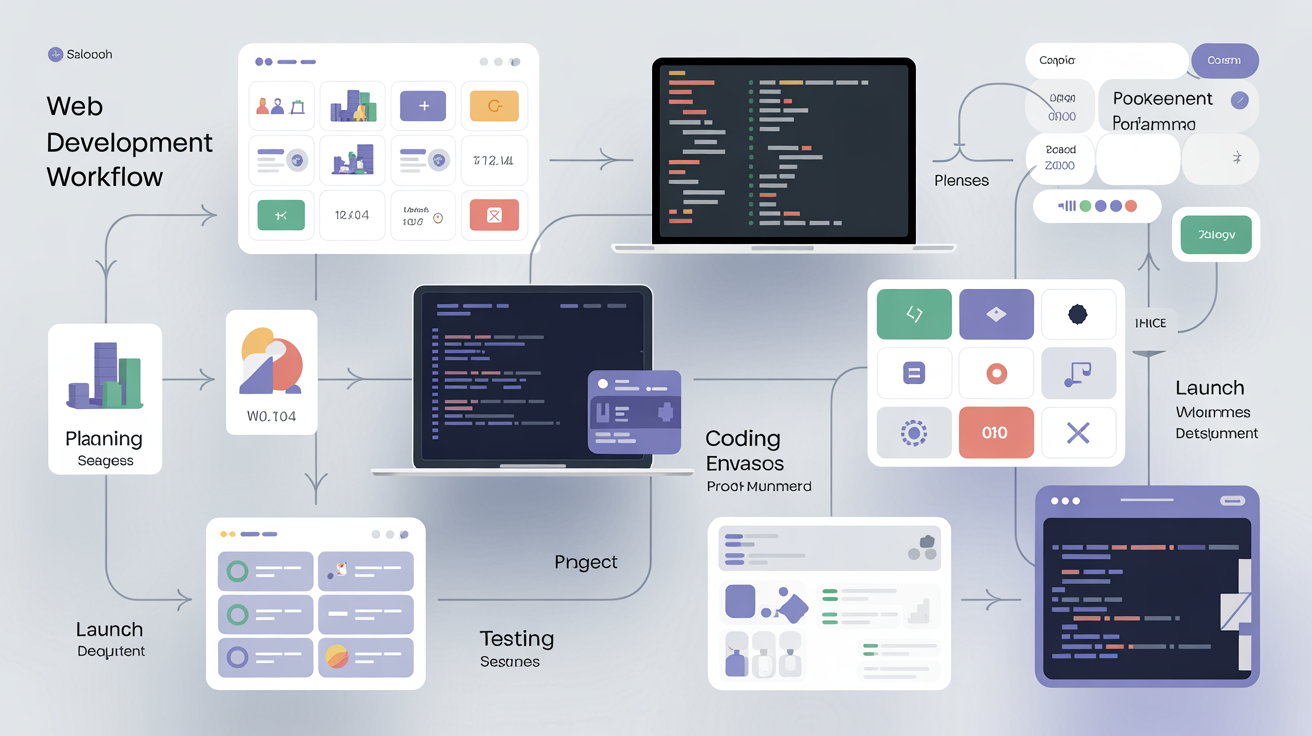 Desarrollo web moderno con workflows optimizados y programación clean code responsive