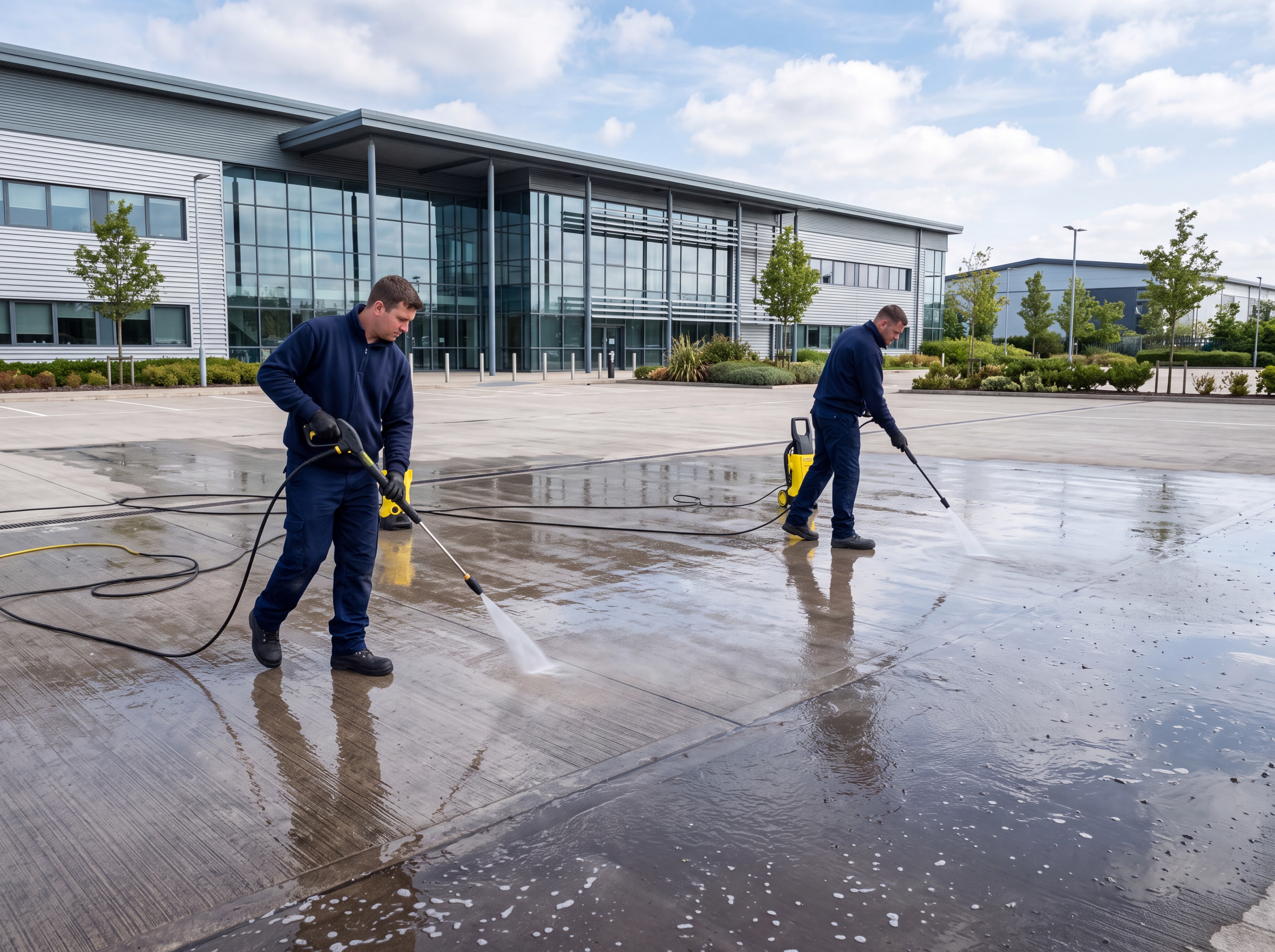 Car park deck professional cleaning