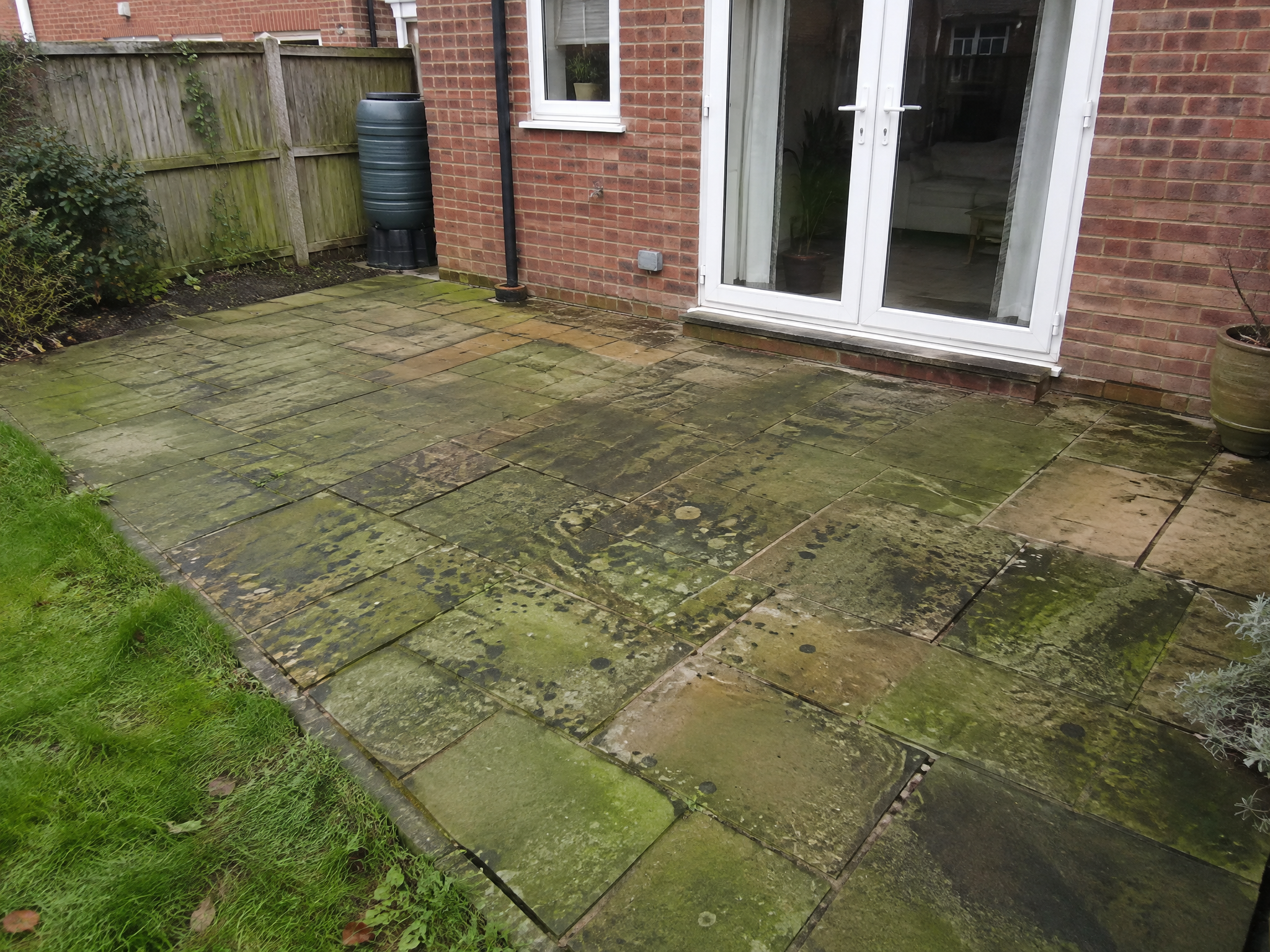 Patio Power Washing - before