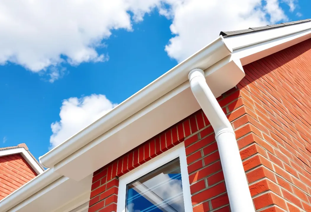 White UPVC fascias and soffits installation