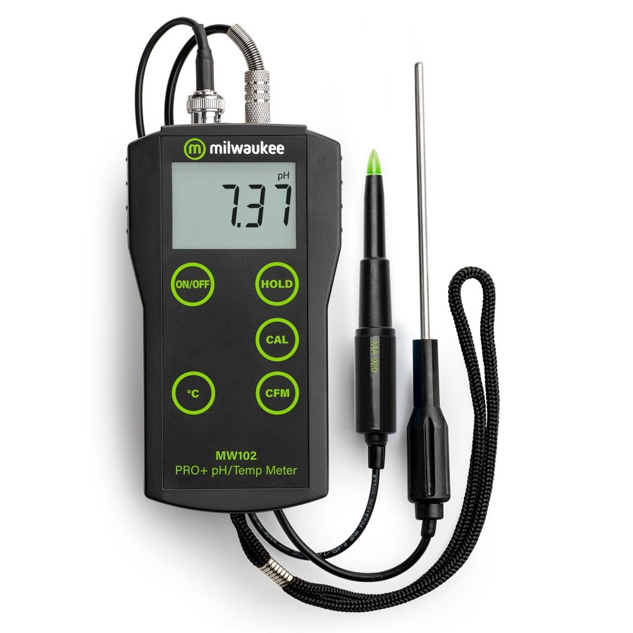 Milwaukee MW102 PRO+ pH/Temperature Meter