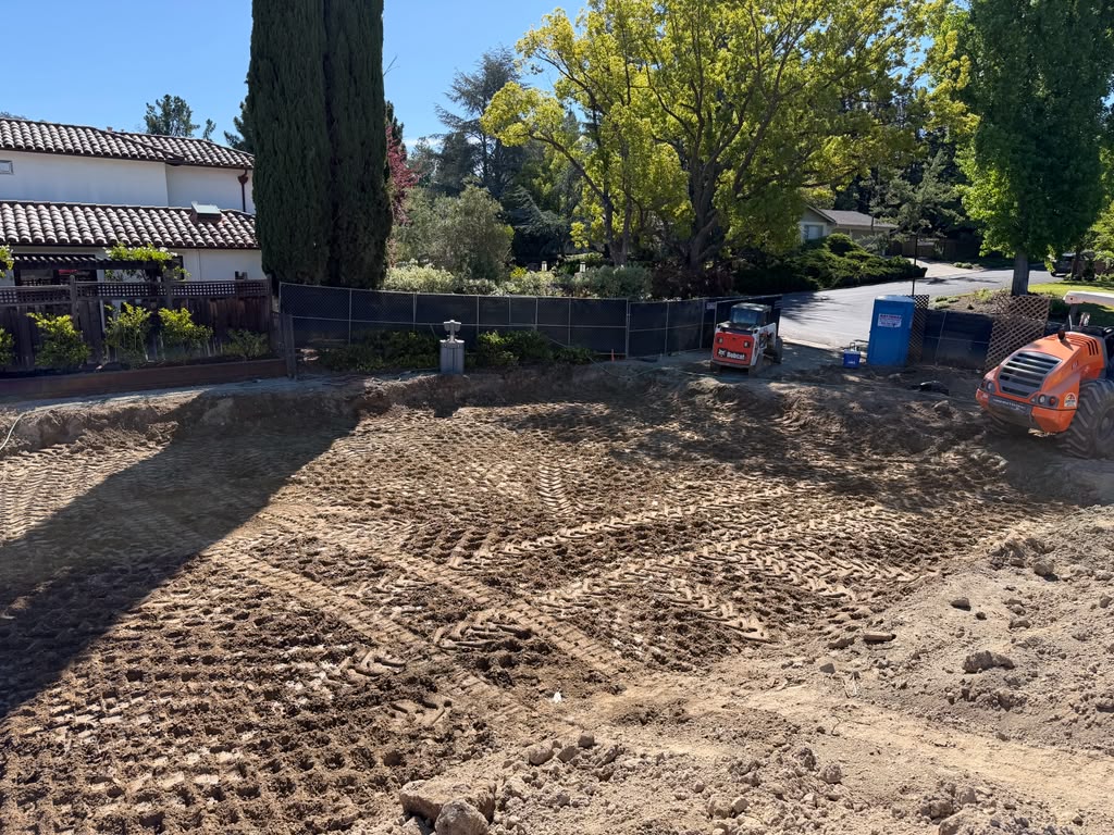 Grading Site with Heavy Equipment