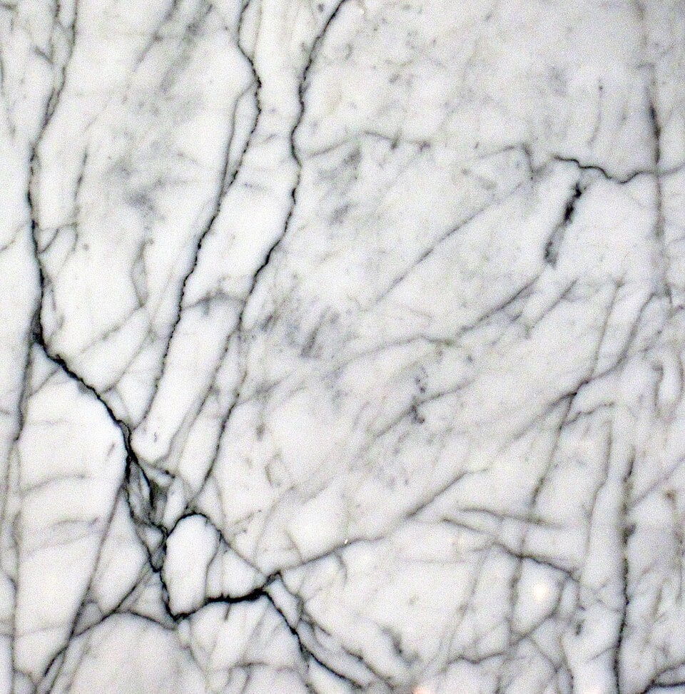 White marble with grey veins