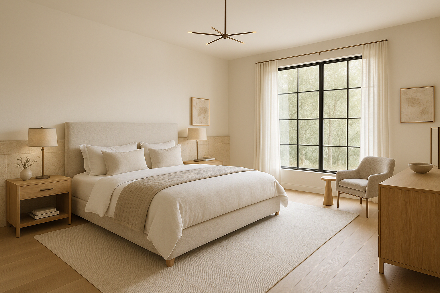 Luxury primary bedroom