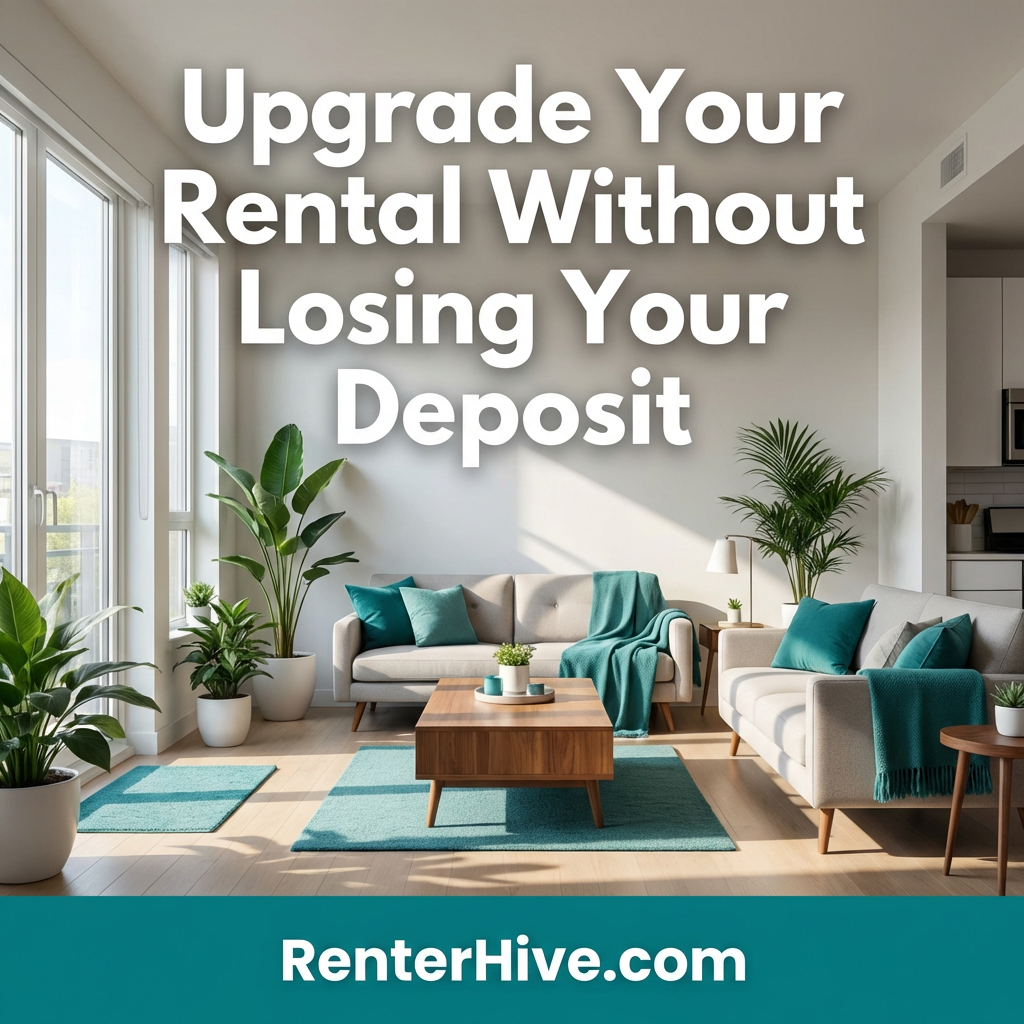 Beautiful renter-friendly apartment makeover with temporary decor