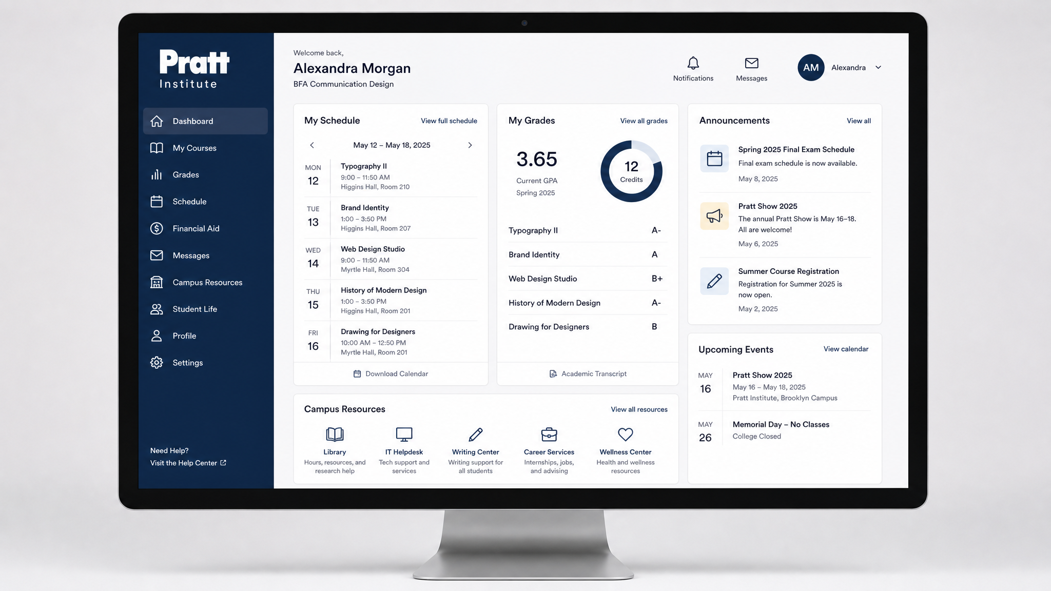 Pratt Institute Student & Staff Portal
