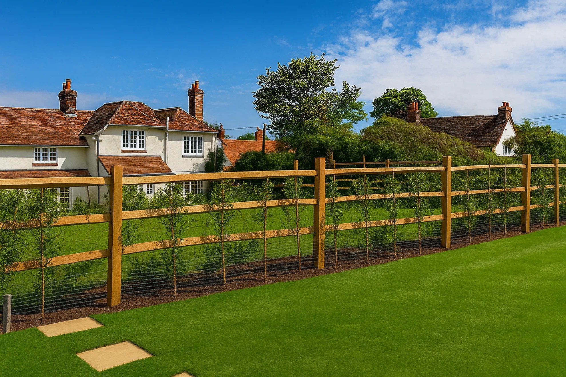 Close board fence panel installation