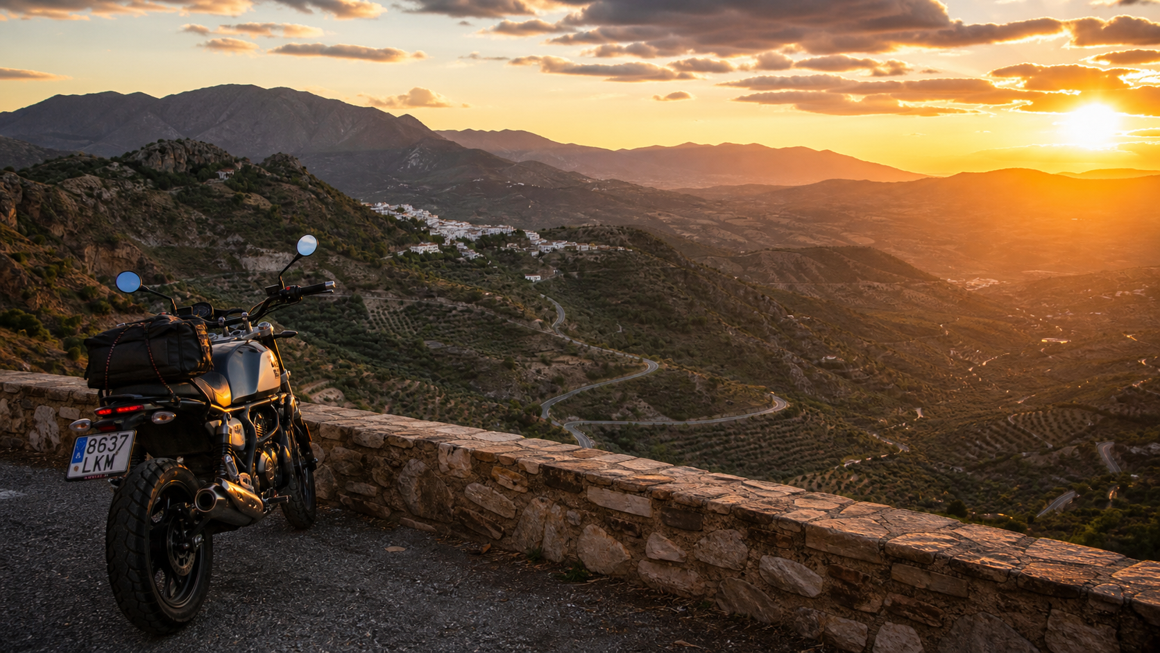 Mirador con vistas al valle de las Alpujarras