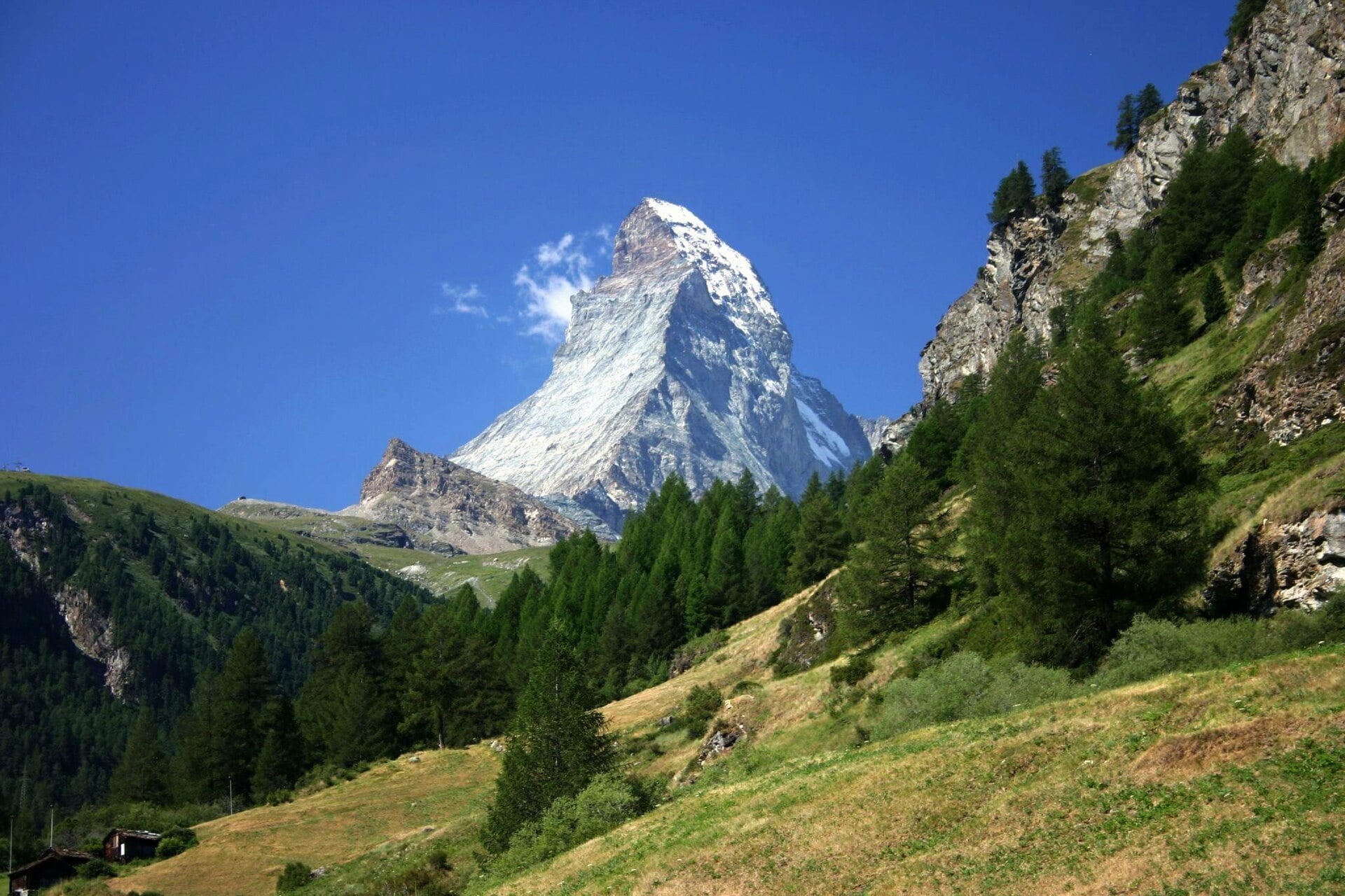 Pyramid-shaped Matterhorn peak
