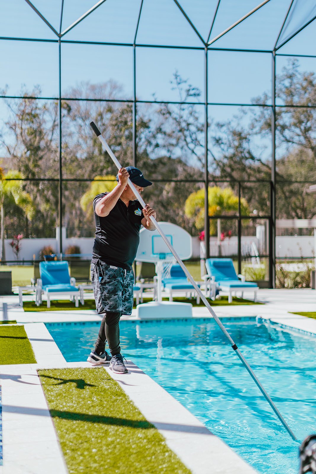 Beautiful pool surface after resurfacing