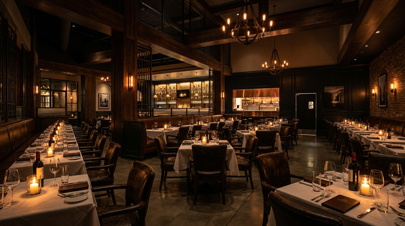 Interior de Tizón Meats, restaurante de cortes premium